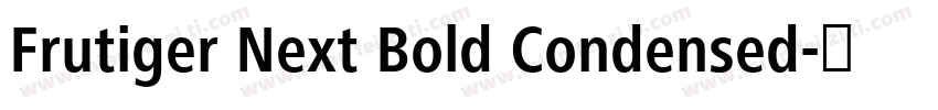 Frutiger Next Bold Condensed字体转换